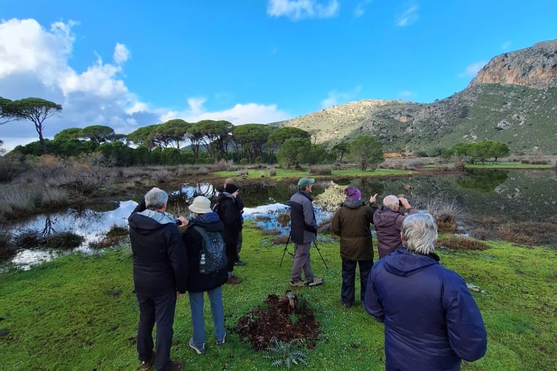 Group during a birdwatching day in Greece
