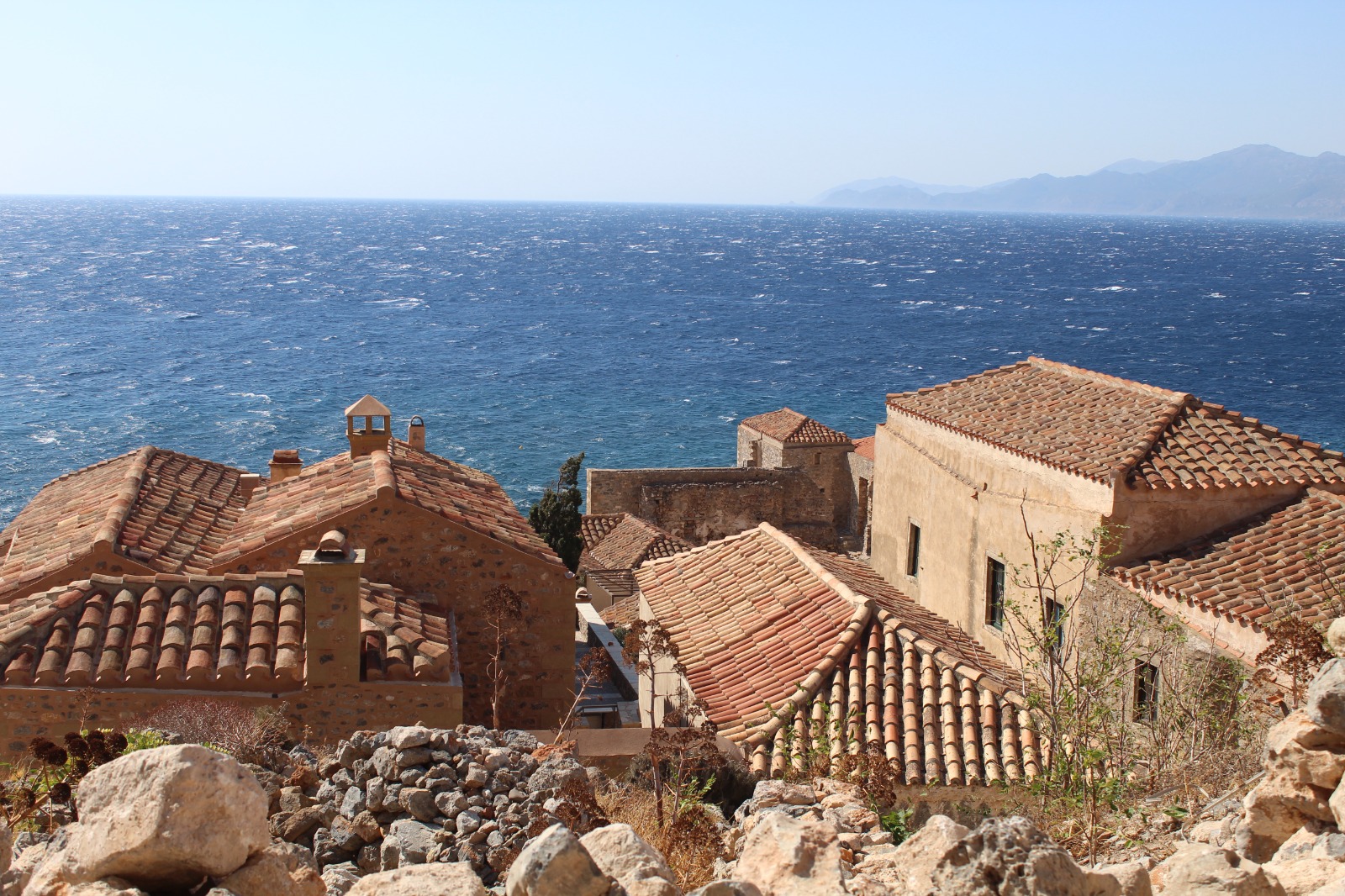 Monemvasia village from the castle